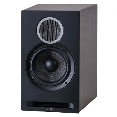 Regallautsprecher Elac Debut Reference DBR62 Black Baffle, Walnut Cabinet