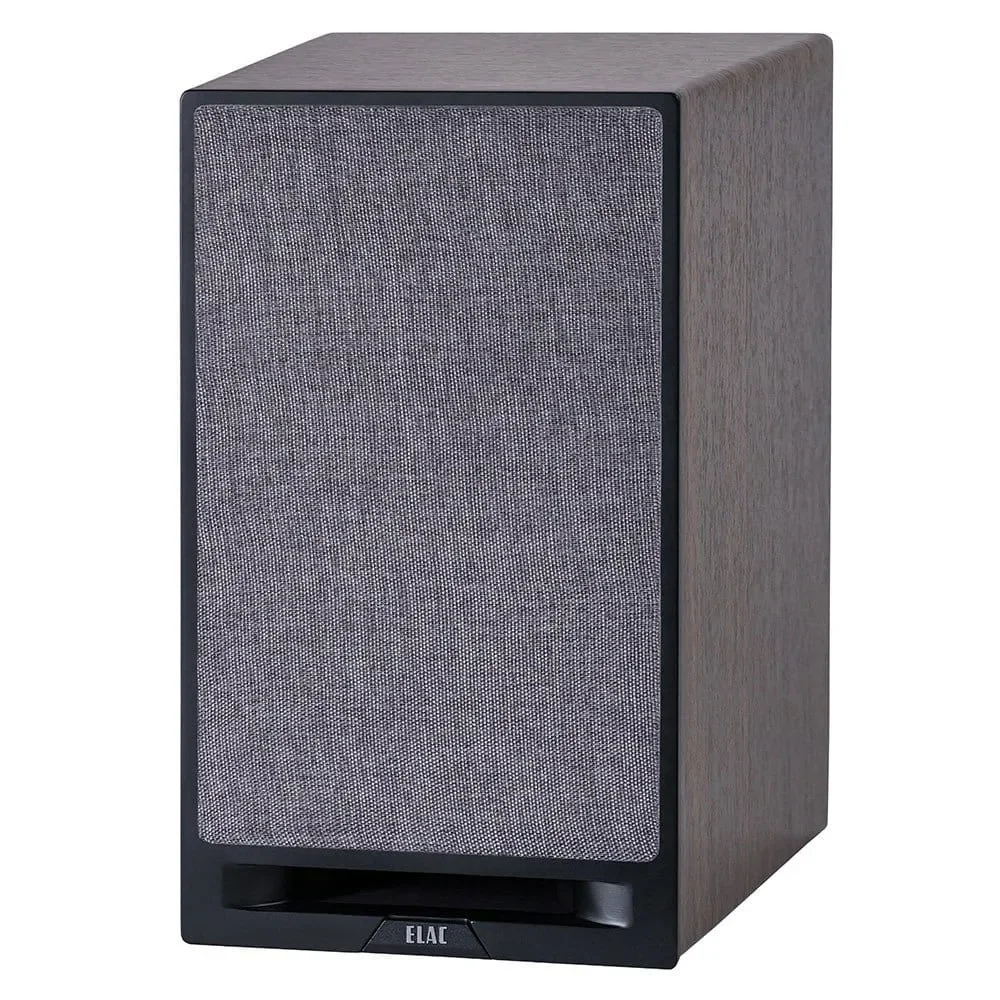 Regallautsprecher Elac Debut Reference DBR62 Black Baffle, Walnut Cabinet