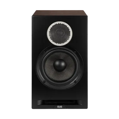 Bookshelf speaker Elac Debut Reference DBR62 Black Baffle, Walnut Cabinet