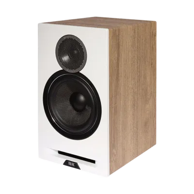 Bookshelf speaker Elac Debut Reference DBR62 Black Baffle, Walnut Cabinet
