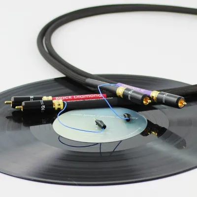 Analoge Kabel Tellurium Q Black Diamond Turntable RCA