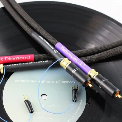 Analoge Kabel Tellurium Q Black Diamond Turntable RCA