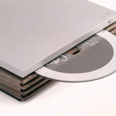 CD Player Ruark Audio R-CD100 CD Player Aluminium + Fused Walnut veneer