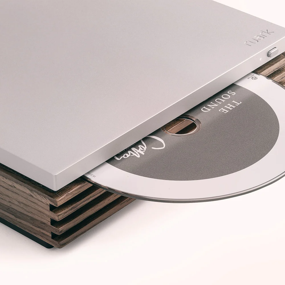 CD Player Ruark Audio R-CD100 CD Player Aluminium + Fused Walnut veneer
