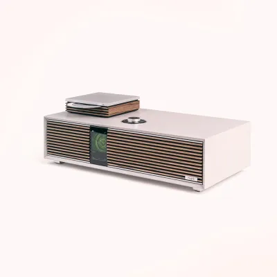 CD Player Ruark Audio R-CD100 CD Player Aluminium + Fused Walnut veneer